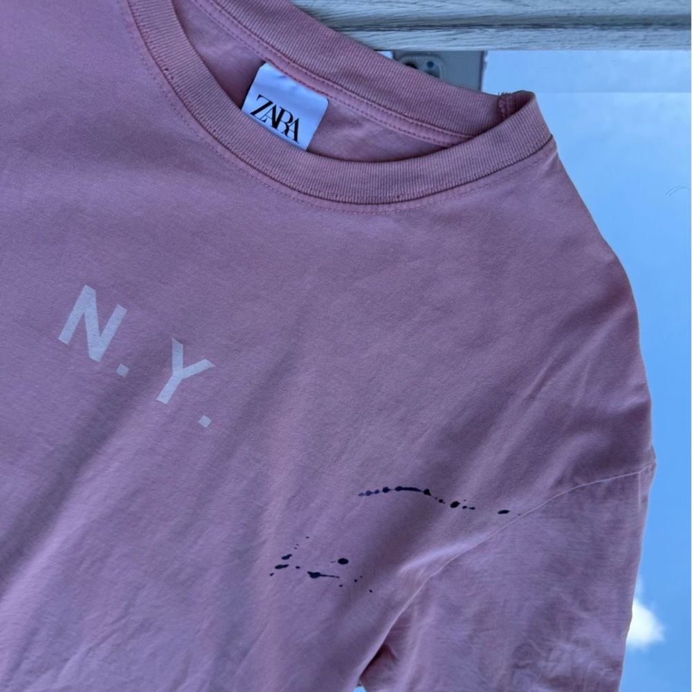 Zara Pink Short Sleeve Tee